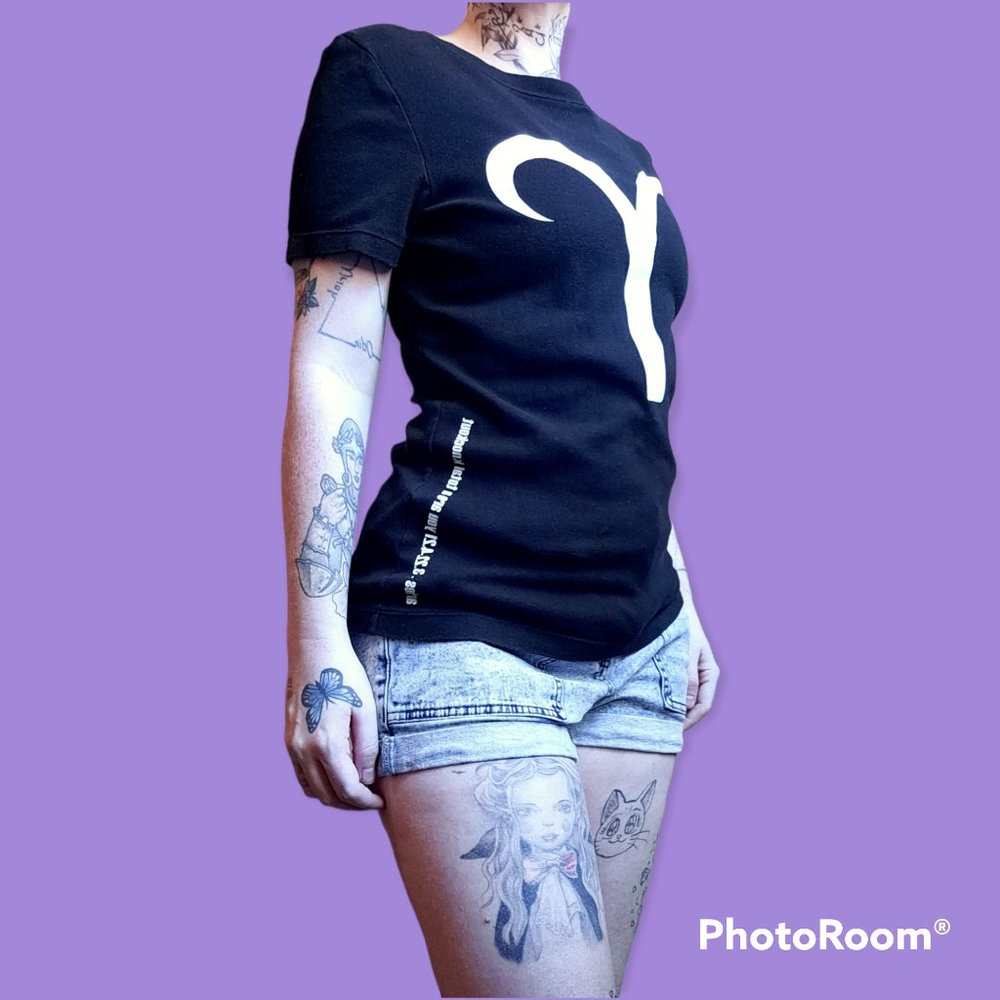 Norma Kamali zodiac shirt